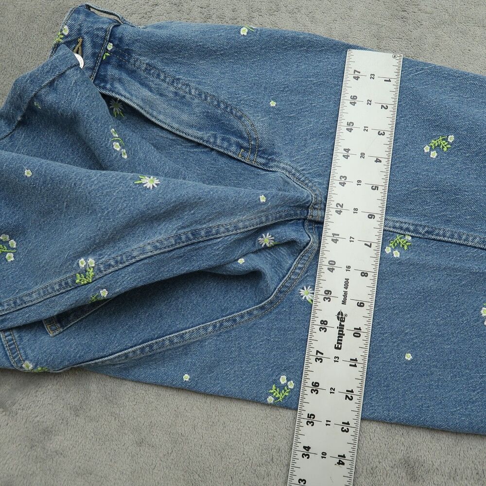 Free Assembly Jeans Women's Size 6 High-Rise Barrel Denim Pants 26" Inseam NWT - Picture 6 of 16